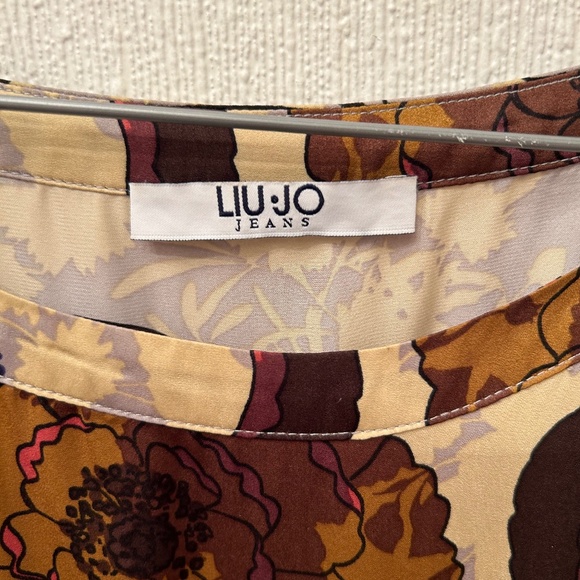 Beautiful Floral Silk Liu Jo Dress in size L - Picture 3 of 6